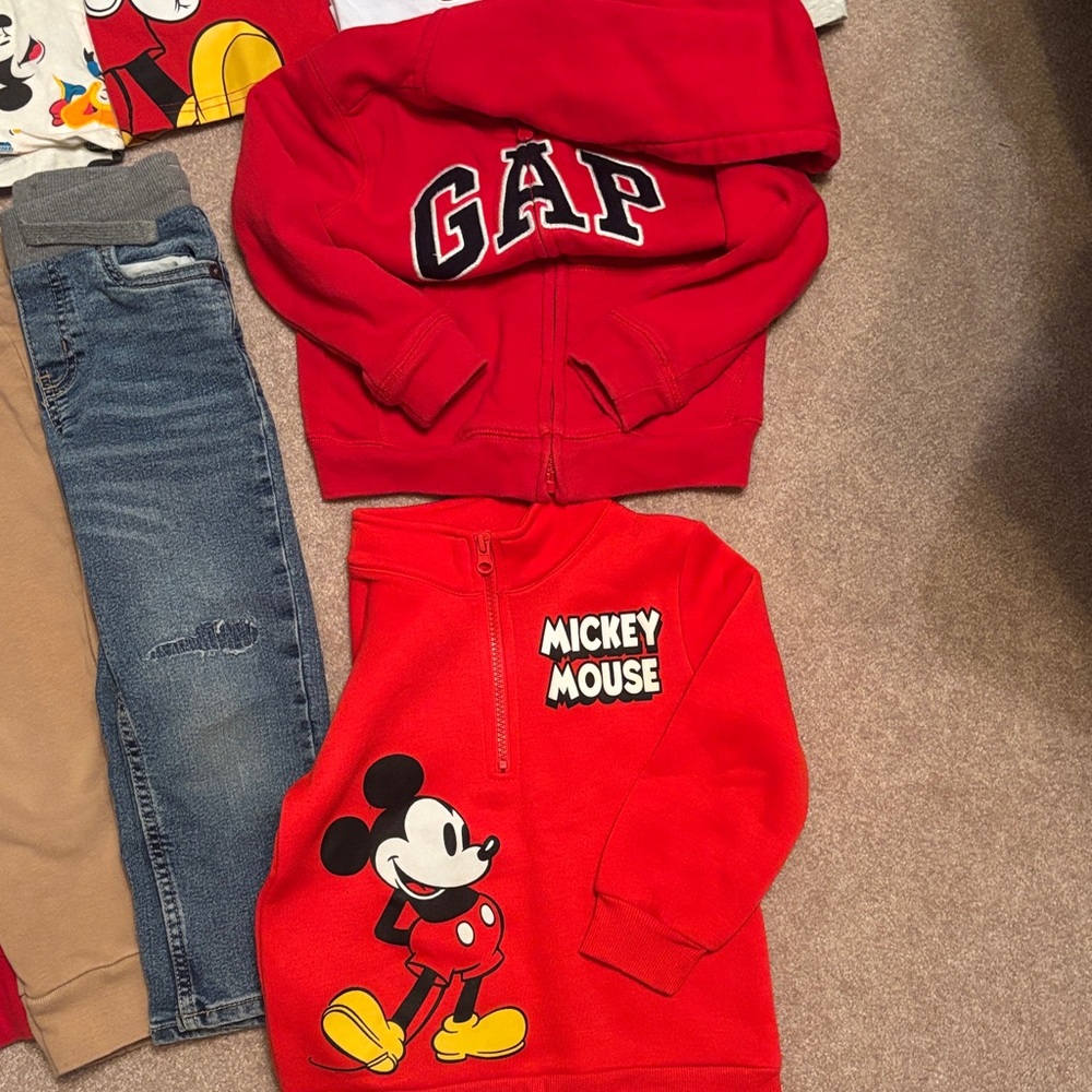 Bundle of boys gap, Mickey Mouse, Spider-Man, jeans - Picture 3 of 6